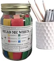 Positive Messages in a Bottle | 67 Color Codes Bible Verse Cards for Kids Handmade - Inspiring Cheer Me up, Portable Bible Verse Cards for Best Wishes, Get Well Soon, Men & Women