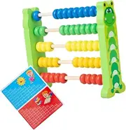 HEALSOPTHY 1PC Colorful Row Wooden Abacus Educational for Calculating Tool for Cartoon for Early Math Learning