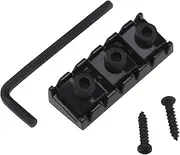 LT Easiyl 42mm Guitar Metal String Locking Nut with Mounting Screws and Wrench Compatible with FLOYD ROSE Tremolo Double Locking System Black