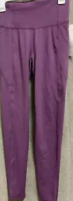 All Motion Women's Contour Power Waist High-Rise 7/8 Leggings DarkPlum XS