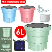 6L Mini Washing Machine Bucket Folding Portable Laundry Machine Clothes Washing