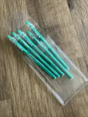 Pilot FRIXION STICK Erasable Rollerball, 0.7mm,GREEN GEL INK (5 PENS+CARRY CASE)