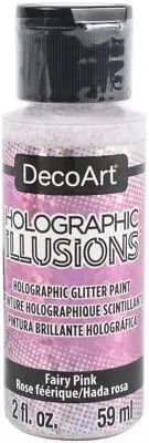 DecoArt Holographic Illusions Paint 2oz Fairy Pink
