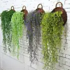 Fake Artificial Vines Flower Wall Hanging Faux Rattan Plant Flower Home Deco-hg