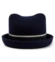 [Maison Michel Kids] Maison Michel Kids Winnie wool felt hat Inch 20.5 blue