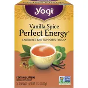 Yogi Tea Herbal Tea Bags Vanilla Spice Perfect Energy 16 Pack
