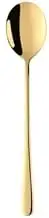 Tea Spoon Dessert Spoons 10PC Colorful Stainless Steel Korean Dessert Spoon Gold Silver Coffee Spoon with Long Handle Ice Cream Mixing Tea Spoon Tableware 10 Gold