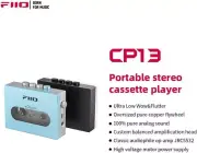 FiiO CP13 Portable Cassette Tape Player w/3.5mm Earphone Jack (Sky Blue/Silver)
