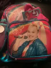 JoJo Siwa Rainbow Backpack and Lunch Bag Set Magic Sequins 2-Piece RARE