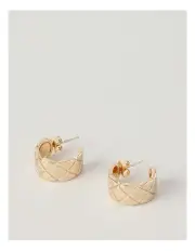 [Trent Nathan] Scalloped Hoop Earring in Gold