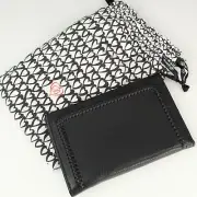 NEW Brighton FERRARA NOVELLA Scotch Pebble Leather Folio Wallet Black w Dustbag