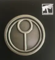 Tau Pin-Koyo Faction Badge-NIB-OOP-Metal-Empire-Kroot-Drone-Golden-Warhammer 40k