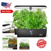 Hydroponic Indoor Garden System with LED Grow Light - 2 Pods, Adjustable Height