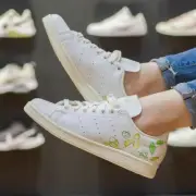 Adidas Stan Smith Peter Pan Men’s Athletic Tennis Shoe White Green Sneaker #994