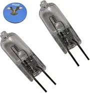 HQRP 2-Pack 22.8V 50W Halogen Bulb G6.35 Bipin Base Lamp for Dr. Mach M3, Trigenflex R96 Stand 1660-91, 67100101, 1240/91-67100101 Triaflex MA-040 + HQRP Coaster