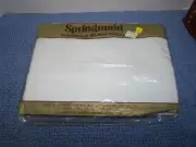 Vintage NOS Springmaid Double Flat Sheet Wondercale No-Iron Percale White