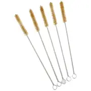 5PCS Round Pipe Tube Cylinder Bores Cleaning Wire Brush Set 10-30mm AU
