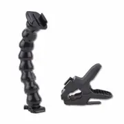 Jaws Flex Arm Mount+Adjustable Goose Neck For GoPro 9/8/7/6/5/4 Hero Go Pro
