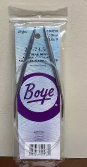 New - Boye Circular Knitting Needle US 9 29 Inch By Wrights Silver