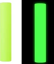 GIRAFVINYL Glow in The Dark Permanent Vinyl Roll - 12" X 6ft Lime Green to Neon Green Permanent Adhesive Vinyl for Crafts,Signs,Home and Car Decor