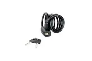 Master Lock Black Self Coiling Keyed Cable 1.8m X 8mm (Multi Colour) (One Size)