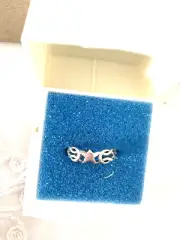 Toe Ring Star Motif Sterling Silver Adjustable NEW