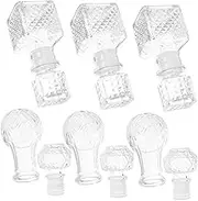 LABRIMP 50ml Crystal Liquor Decanter Set of 6 Whiskey Container for Tasting Wedding Present Creative Wine Bottle Men's Wine Pot