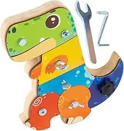 Screwdriver Board,Wooden Pretend Play Toy | Dinosaur Screwdriver Board Hand Eye Coordination Toy for Kids Toddler Classroom Home