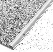Transition Strip Floor Transition Strip Extra Long Grey Carpet Edging Trim Strip,Cuttable Rug Edge Guard Strip,Suitable for Floor Mats Less Than 10mm Thick(500cm/16ft Long)