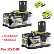 2X 18V 9.0Ah 5.0Ah Lithium Battery For RYOBI P108 ONE+ PLUS P104 P107/Charger Au