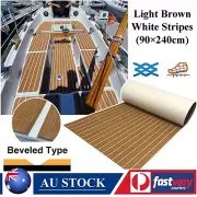 eva foam boat decking Sheet Marine Faux Teak Decking | Self Adhesive 90x240cm