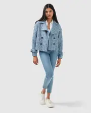 [Belle & Bloom] Power Over Me Tweed Jacket - Blue