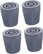 4pcs Bath Chair Leg Covers Chair Leg Floor Protectors Walking Stick Floor Protectors for Furniture Replacement Feet Cover for Bath Chair Walkers Leg Cap Crutches Tips Rubber Grey
