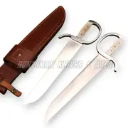 Customizable Pair Of Wing Chun Knives Clone In 440C With Stag Horn & Frog Cover