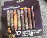 Disney Pixar Lightyear 10 Jumbo Crayons