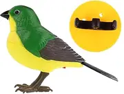 GARVALON Electric Singing Bird Cute Interactive Bird Figurine with Realistic Chirping Sounds for Home Decor and Entertainment