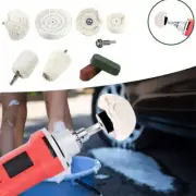9 Pcs Polishing Buffing Pads Mop Wheel Buffer Pad Drill Kit for Car Polisher Set