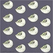 Procos Mandalorian 84934 Paper Napkins, FSC® Mix, Pack of 20, Size 33 x 33 cm, 2-Ply Motif Napkins, Mouth Cloth, Party Tableware, Birthday, Theme Party