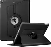 360 Rotate Leather Case Cover For Apple iPad 8th gen 10.2'' 2020 - Black