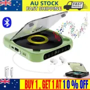 Sleek Rechargeable Compact CD Player Built-in HiFi Speakers Wireless BT/AUX/USB