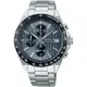 SEIKO 精工 CS系列 條紋面錶盤賽車計時腕錶-41mm (8T67-00Y0B/SBTR041J)