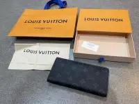 在飛比找Yahoo!奇摩拍賣優惠-Louis Vuitton LV Brazza 老花 長夾 