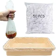 WEWAYKGJ 100 PCS Disposable Rabbit Cage Liner Plastic Guinea Pig Cage Bedding (Medium)