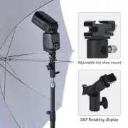 Aluminum Alloy E Type Flash Stand Bracket Hot Shoe Mount Adapter Umbrella Holder