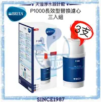 在飛比找有閑購物優惠-【BRITA】On Line P1000 長效型濾心三入組【