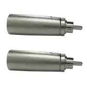 2PACK Metal XLR 3pin Male to RCA Male Adapter Connector