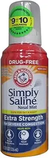 Simply Saline Nasal Mist Extra Strength For Day & Night 130ml (pack of 2)