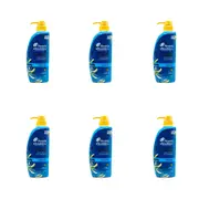 6PK Head & Shoulders 550ml Anti-Dandruff Hair Shampoo w/ Argan & Coconut Oil