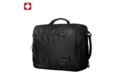 Swisswin Swiss waterproof 15.6" laptop Bag School bag Travel Briefcase with backpack SWE1018 Black