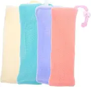 Baluue 4pcs Soap Foaming Mesh Bag Small Mesh Bags Soap Saver Pouch Soap Foaming Pouches Foam Soap Household Soap Bags Soap Pouches Bathroom Soap Sleeve Soap Mesh Bags Mesh Soap Pouch or